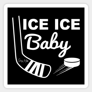 Ice Ice Baby White Type Magnet
